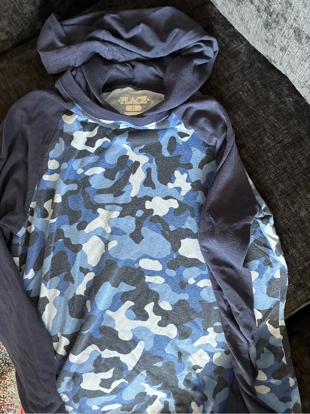 The Children's Place Boys' Long Sleeve Tee - Camo, Blue, Black, Gray, Red, White